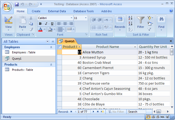 Ms Access 2007 Retrieve Top N Records From A Query