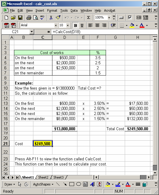 Tiered Pricing Model Excel Template
