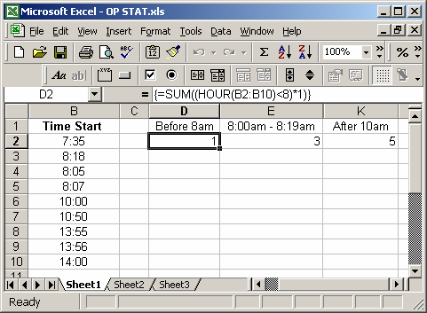 Microsoft Excel Count Multiple Criteria