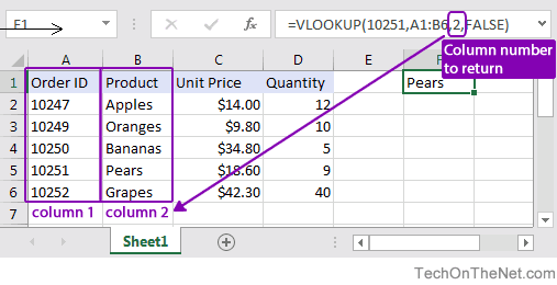 how to use vlookup in excel offfice 365