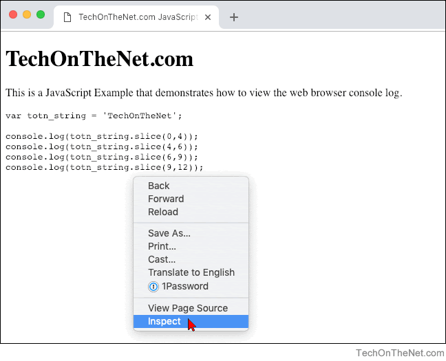 open console on chrome for mac